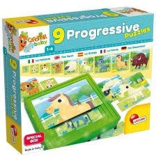 9 Puzzles Progresivos La Granja Carotina Baby