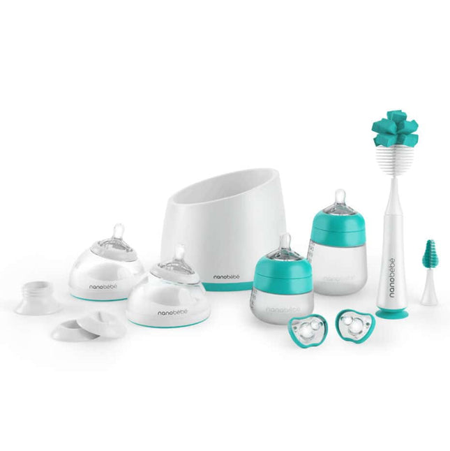 Set completo recién nacido color turquesa