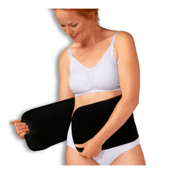 Adjustable Organic Cotton Belly Binder
(Banda ajustable Posparto algodón orgánico) Negro L-XL