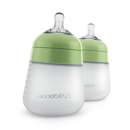 Mamadera de silicona 270 ml pack x 2 Salvia