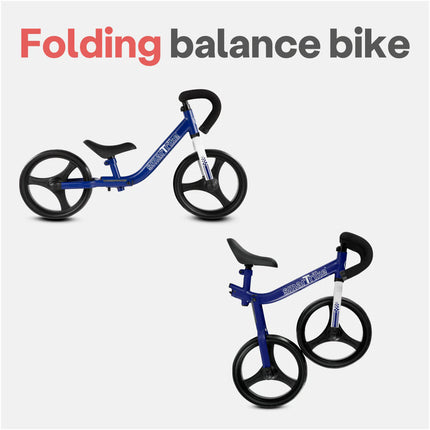 BICICLETA DE APRENDIZAJE PLEGABLE SMARTRIKE AZUL