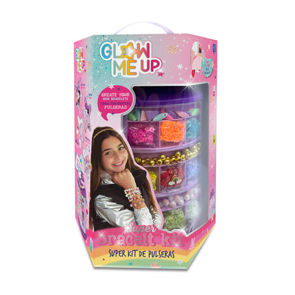 Caja organizadora de múltiples niveles. incluye espejo y colgador para collares