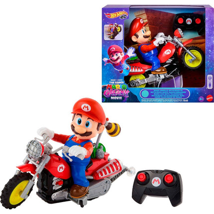 Moto Radiocontrolada Mario Wheelie Motocross Hot Wheels