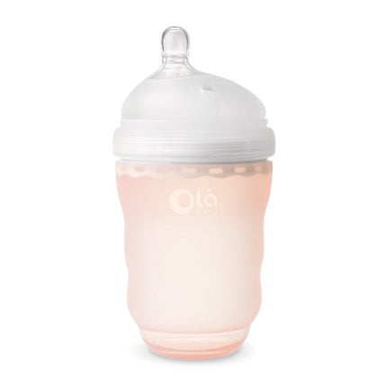 Mamadera de Silicona GentleBottle 240 ml Coral Olababy