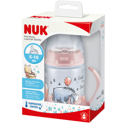 Vaso Training Cup Disney Winnie the Pooh First Choice con Control de Temperatura 150ml ROSADO