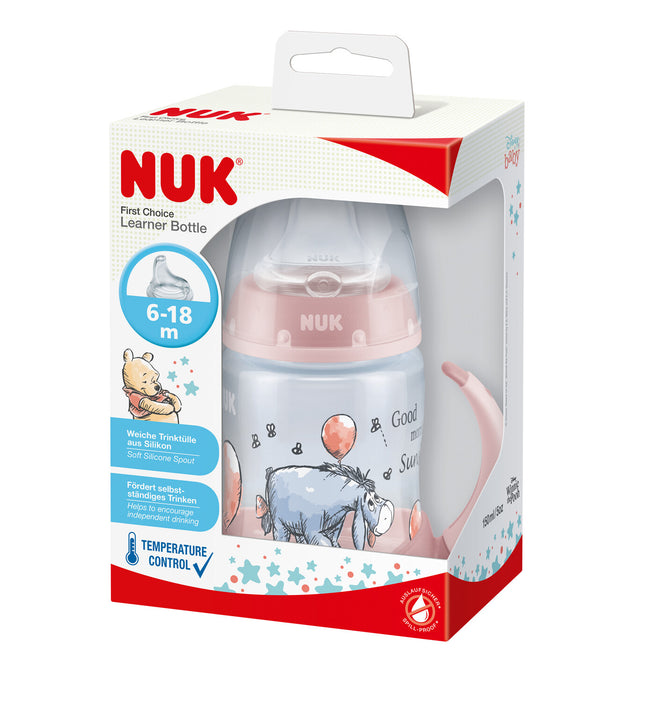 Vaso Training Cup Disney Winnie the Pooh First Choice con Control de Temperatura 150ml ROSADO