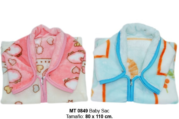 Baby Sac 110cm x 80cm rosado  y celeste