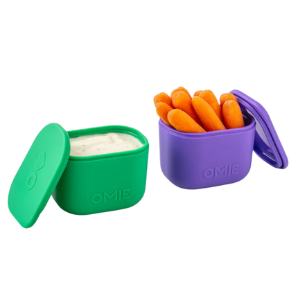 OmieBox UP Dip Containers - Set de Contenedores Herméticos para OmieBox UP® - Purple/Green