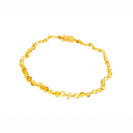 Collar de Ámbar infantil
Medidas: entre 32 y 34cm MIEL SIN PULIR