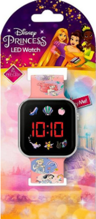 RELOJ DISNEY PRINCESA LED CORREA GR
