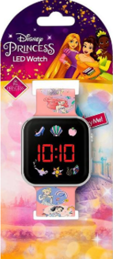 RELOJ DISNEY PRINCESA LED CORREA GR