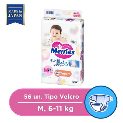 Merries Velcro M 52 pcs Super Jumbo