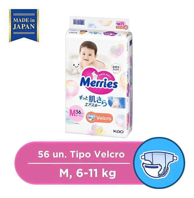 Merries Velcro M 52 pcs Super Jumbo