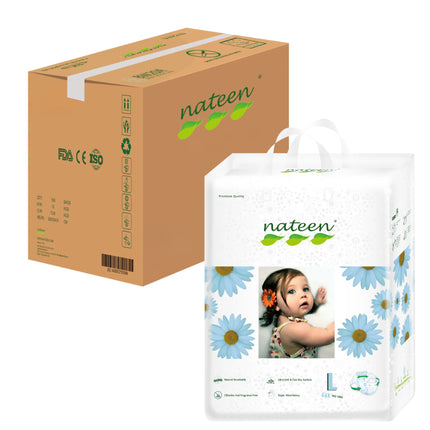Pañal Ecológico Bebé Nateen L - 128 unidades