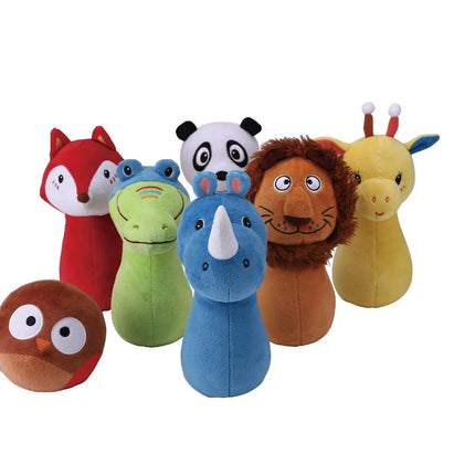 Plush Animal Bowling Set