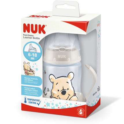 Vaso Training Cup Disney Winnie the Pooh First Choice con Control de Temperatura 150ml. BLANCO