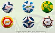 PELOTAS MUNDIAL ASST- 6" (brazil, españa, argentina, ingalterra, francia, alemania)