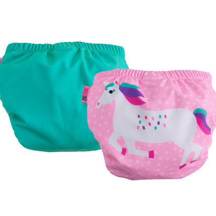 Pack 2 Traje de Baño con Pañal UNICORNIO (6-12M)