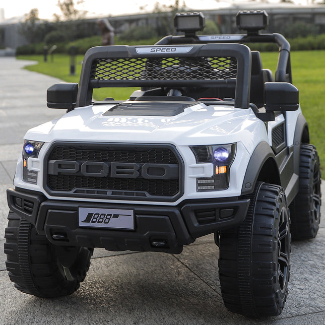 Camioneta a Batería Raptor 12V 4×4 Blanca