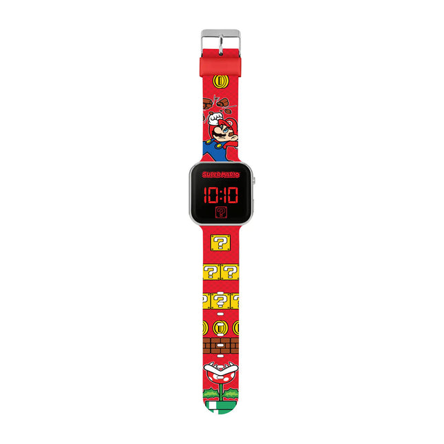 RELOJ SUPER MARIO LED ROJO