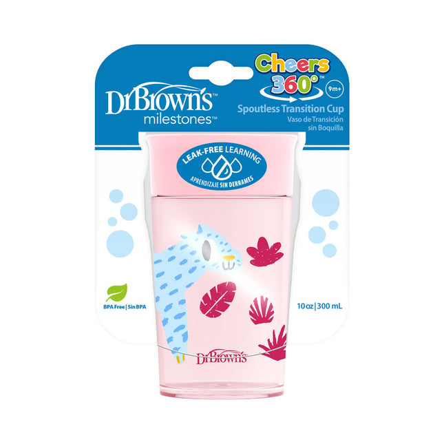 Vaso 360° sin asas 300ml 9M+ Rosado