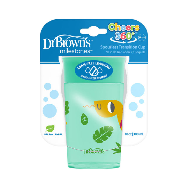 Vaso 360° sin asas 300ml 9M+ Verde
