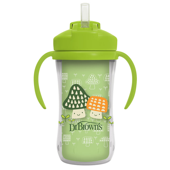 Vaso Térmico con pajita 300ml 12M+ Verde
