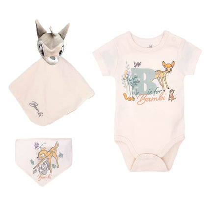 SET 3 PZAS BAMBI BABY GIFT BODY-BABERO BANDANA- TUTO AMIGO