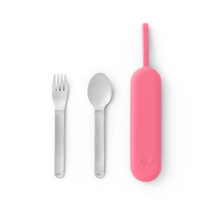 OmieBox UP Pod & Utensil - Set Porta Utensilios con Cubiertos para OmieBox UP® - Blush