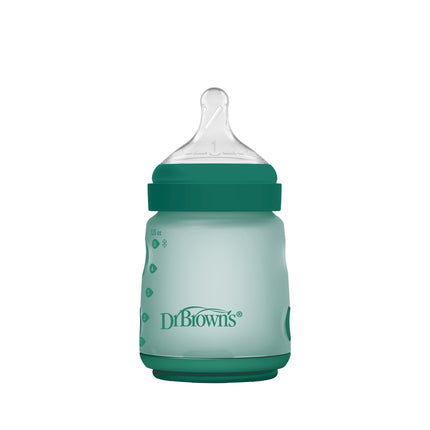Mamadera Anticólico Boca Ancha Silicona 150ml, Azul