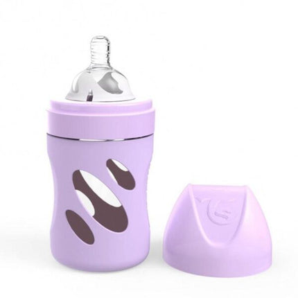 Mamadera vidrio Twistshake Anti-Cólico 180ml Morado Pastel