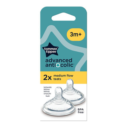 Repuesto Tetina Advance Anticolic Flujo Medio 3 meses+ 2 unidades