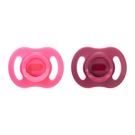 Chupete de silicona UltraLight Stayput 6-18 meses Color Rosado