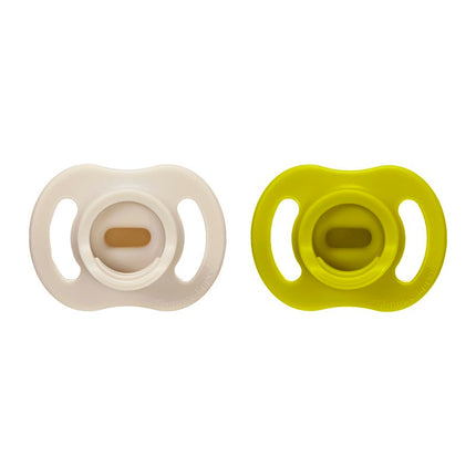 Chupete de silicona UltraLight Stayput 6-18 meses Color Verde