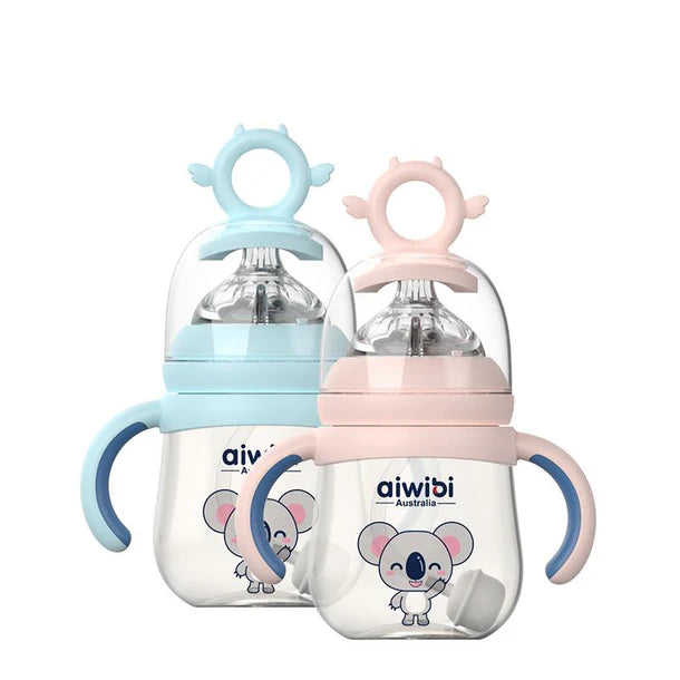 Mamadera 180 Ml  Rosada/ Celeste
