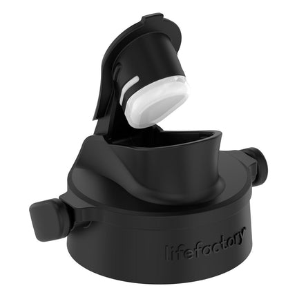 Tapa Flip Cap Negra para Botellas de Vidrio Lifefactory