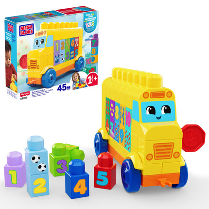 MEGA BLOKS Autobús de Números Arma y Cuenta
