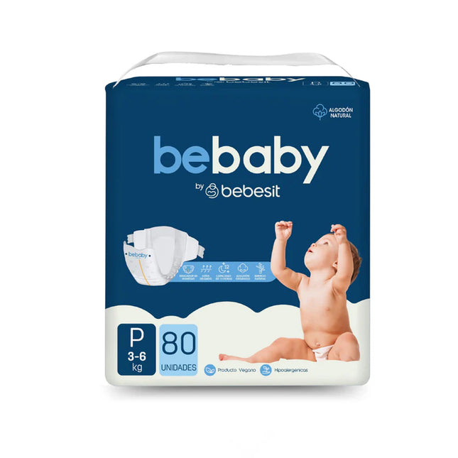 Pañales BeBaby P 80u