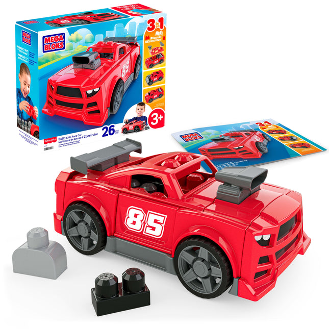 Mega Bloks  3 en 1 Auto Arma y Acelera