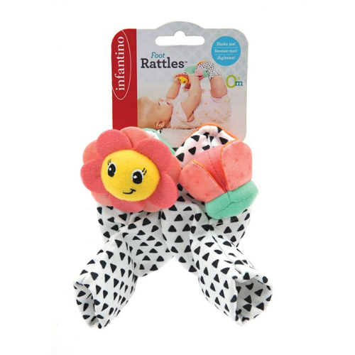 FOOT RATTLES - BUG & SUNFLOWER