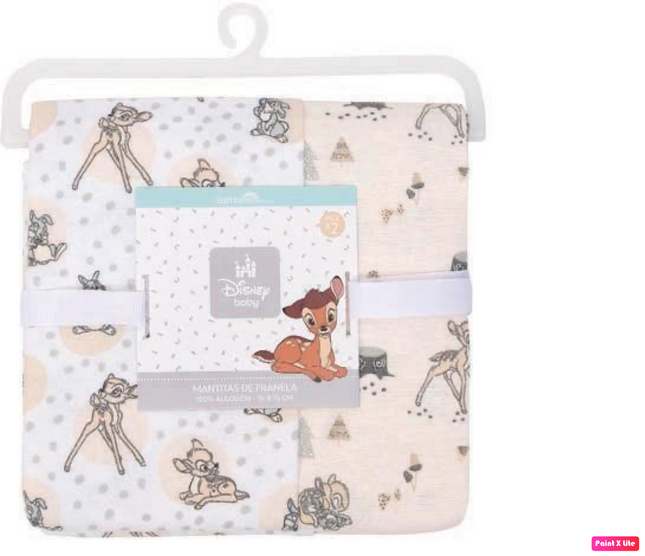 SET 2 MANTITAS  FRANELA BAMBI UNISEX