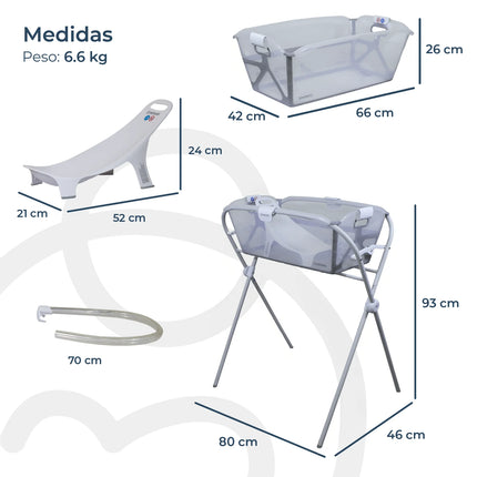 Pack Bañera Flexi Plegable y soporte