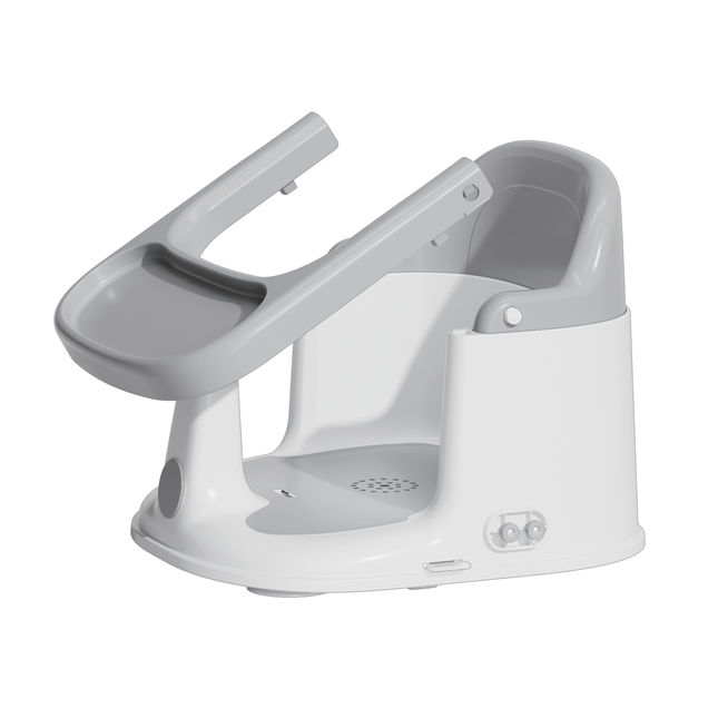 Booster 2 en 1 Bañera y Silla de Comer con Bandeja Gris