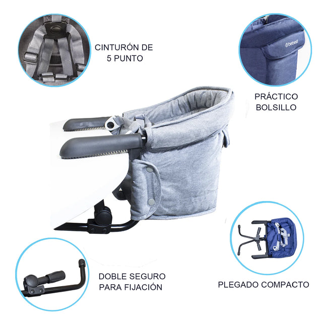 Silla de Comer 300 GRIS