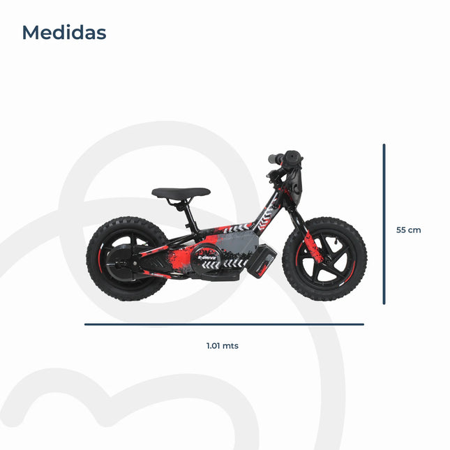 EBalance Bike 12 Rojo
