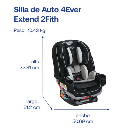 Silla de Auto Convertible 4ever Extend2fit Clove Graco
