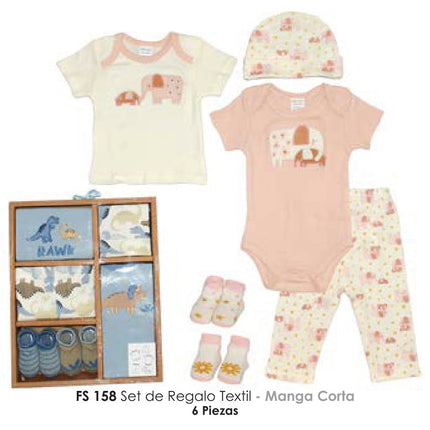 Set Regalo Textil Manga Corta 6 piezas Best House
