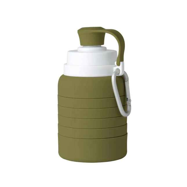 Botella plegable de silicona Mininor Musgo