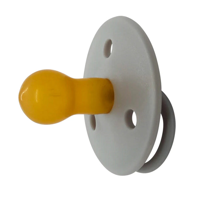 Chupetes redondos Mininor Látex 6m 2 uns Gris