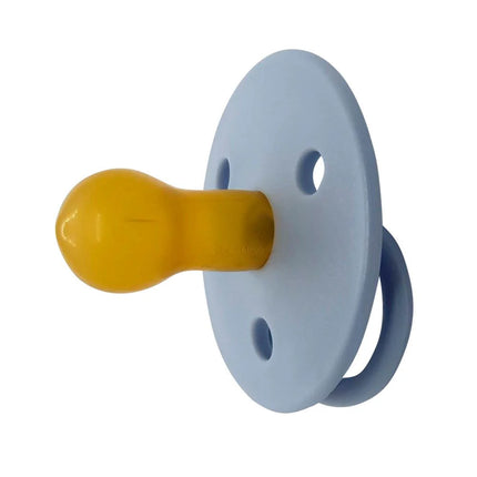 Chupetes redondos Mininor Látex 0m+ 2 uns Azul